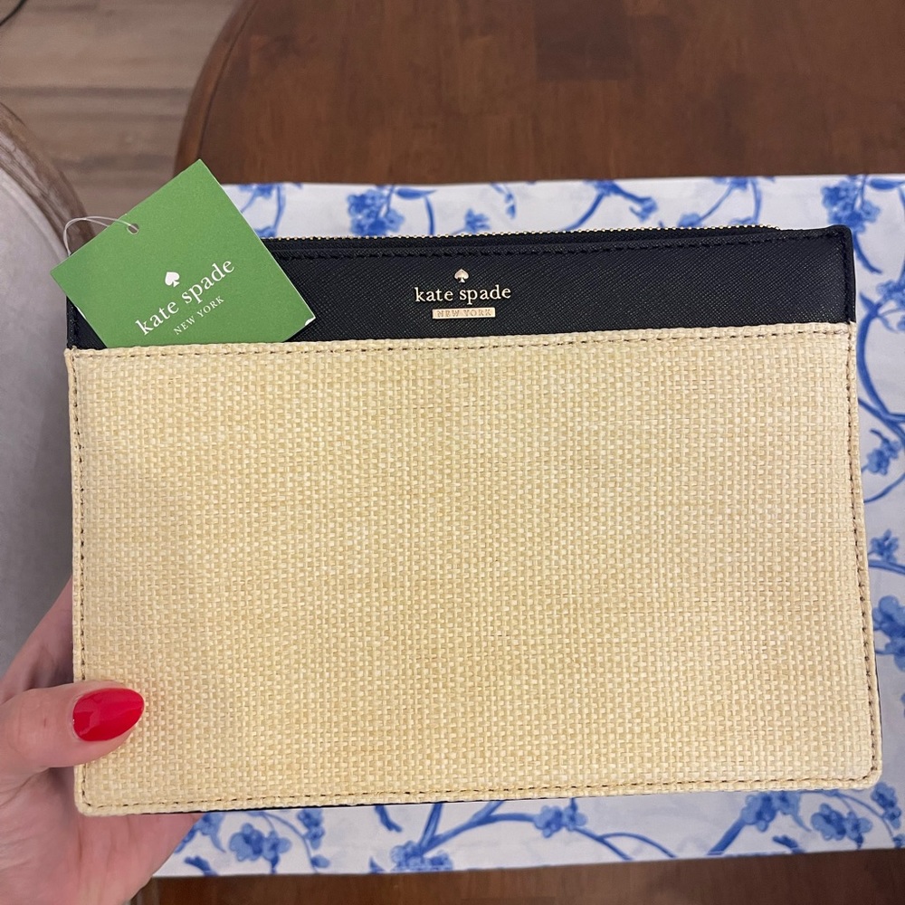 Brand New with tags Kate Spade ♠️💚 Straw Purse